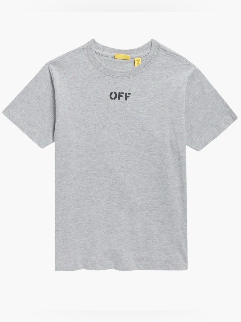 Off-White Kids' Light Gray 'OFF' Logo Tee